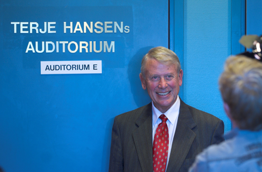 Terje Hansens auditorium (Foto: Hallvard Lyssand)