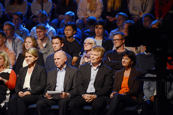 Ola Grytten, NRK-debatt i aulaen august 2013 (Foto: Helge Skodvin)