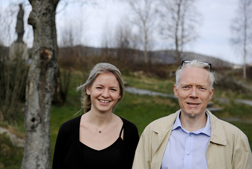 Katrine Holm Reiso og Øivind Anti Nilsen, foto: Helge Skodvin