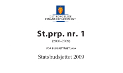 Statsbudsjettet 2009