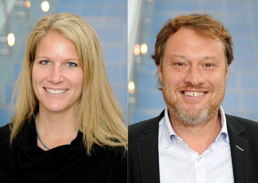 Tanya Chartrand og Ap Djiksterhuis, Johan Arndt-konferansen 2011 (Foto: Hallvard Lyssand)