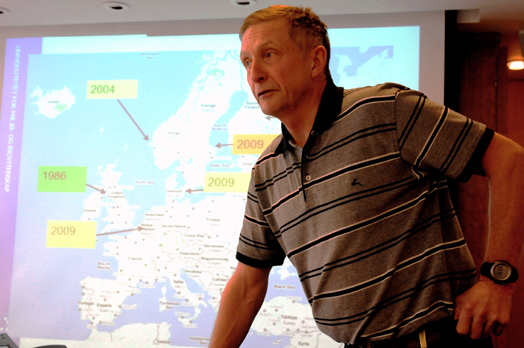 Ole Gjølberg holdt seminar om vitenskapelig publisering på NHH denne uken. 