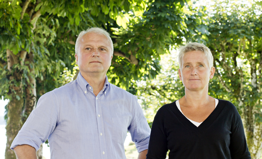 Professors Karin Thorburn and Espen Eckbo (Photo: Eivind Senneset)