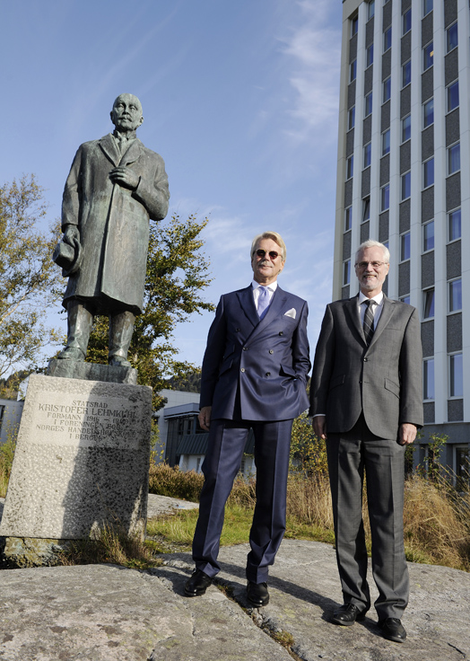 Björn Wahlroos og Frøystein Gjesdal (Foto: Helge Skodvin)