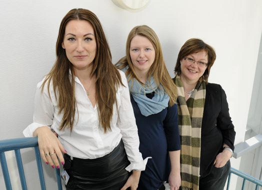 HR-avdelingenMartha Lehman-Røed (f.v.), Marianne Stople og Sylvi K. Larsen