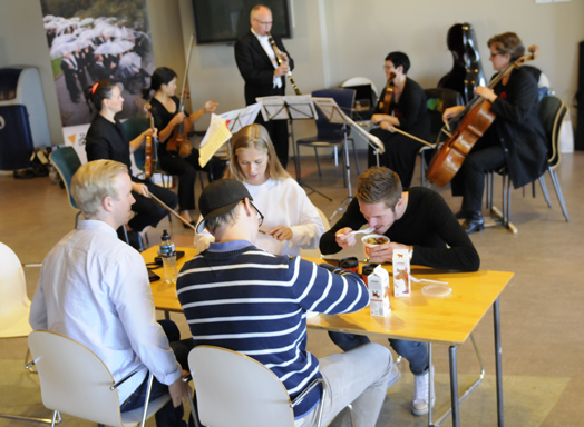 Orkesteret på byen, BFO på NHH september 2014 (Foto: Hallvard Lyssand)