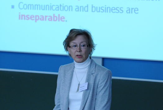 Professor Mirjaliisa Charles, Fagspråkkonferansen 2011 (Foto: Hallvard Lyssand)