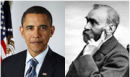 Barack H. Obama og Alfred Nobel (Foto: White House photo/Gösta Florman/Wiki Commons)