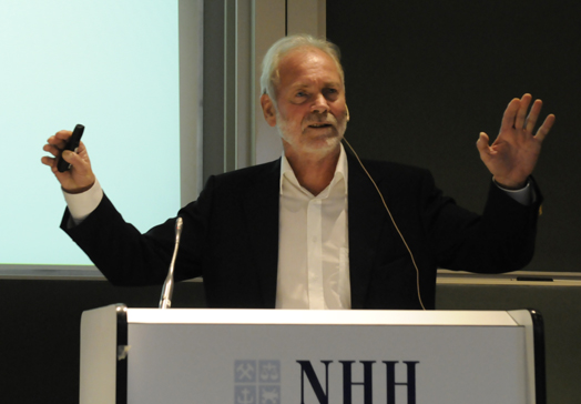 Professor Rögnvaldur Hannesson, Lehmkuhl-konferansen (Foto: Hallvard Lyssand)