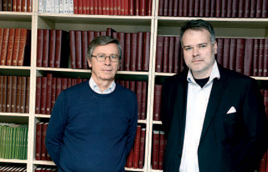 Jan Tore Klovland og Lars Fredrik Øksendal