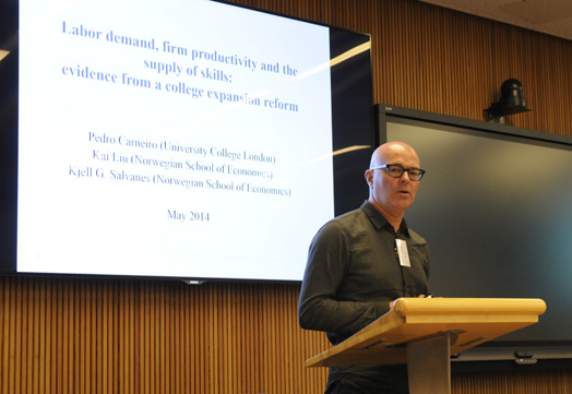 Kjell Gunnar Salvanes from CELE at NHH's Department of Economics (Photo: Hallvard Lyssand)