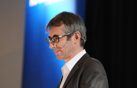 Pierre Cahuc, Fibe gog Forskermøtet 2011 (Foto: Hallvard Lyssand)
